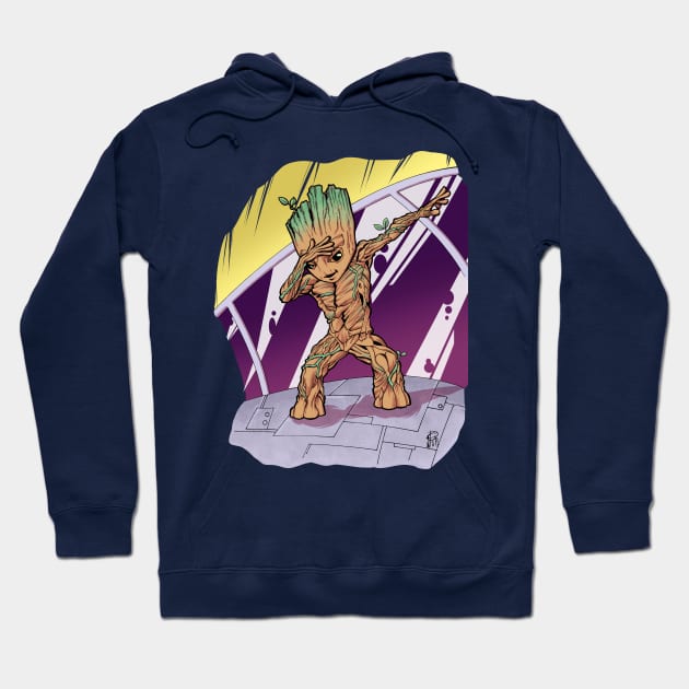 Baby Groot Dabs Hoodie by MentalPablum